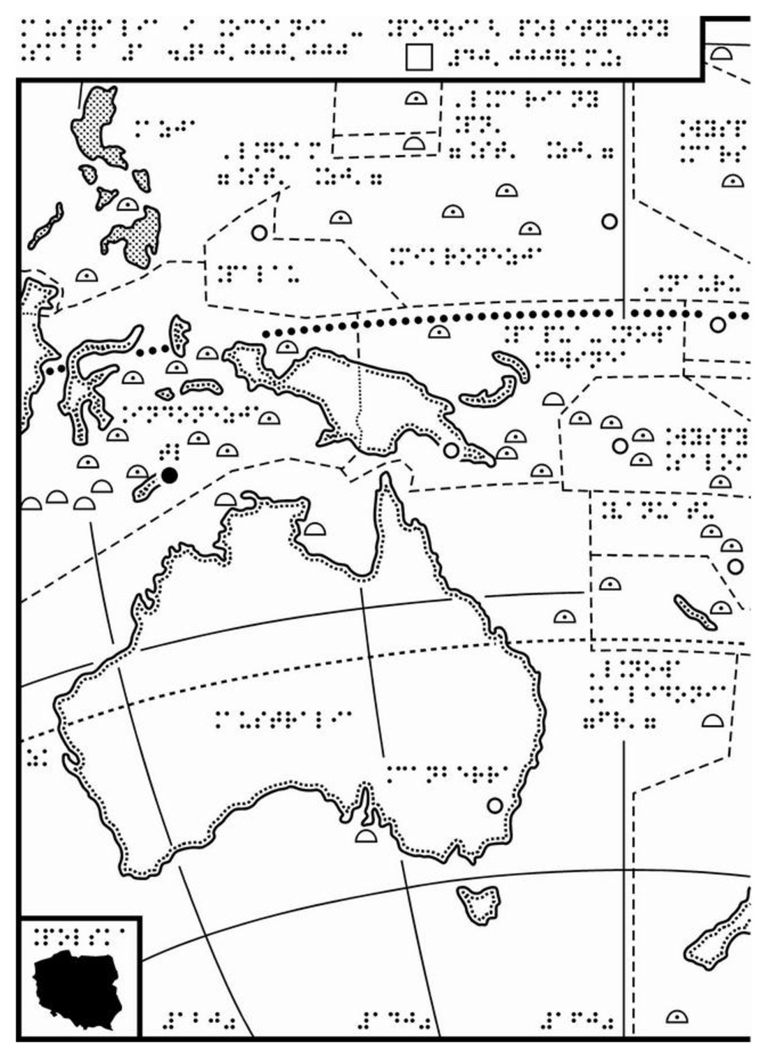 Australia I Oceania Mapa Konturowa Australia I Oceania Mapa Polityczna Konturowa | Kraków Mapa